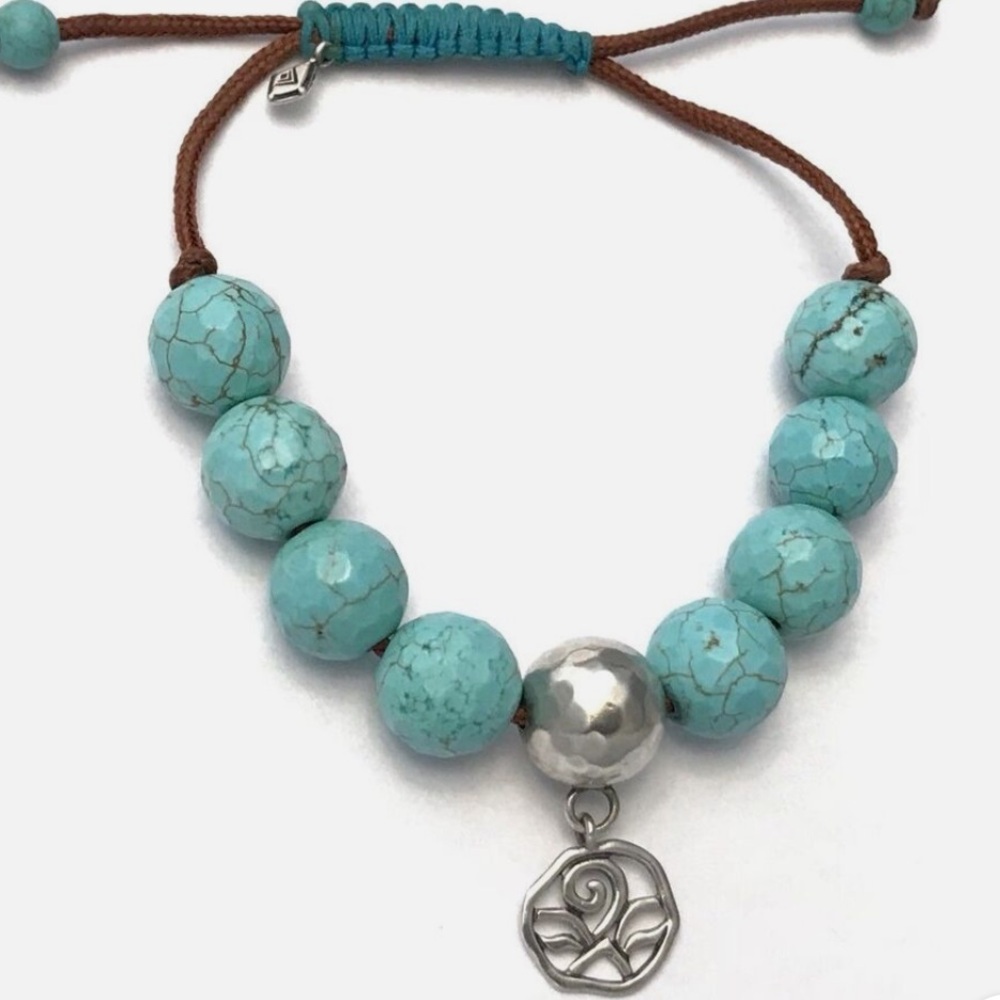 Silpada Magnesite & Silver Beaded Bracelet - Picture 2 of 5